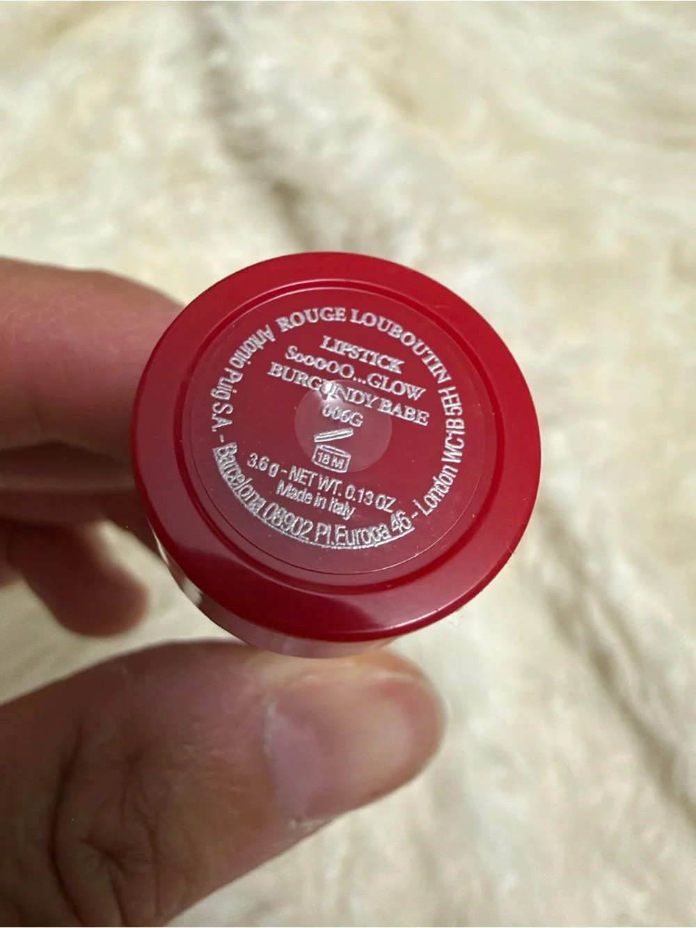 Christian Louboutin Rouge Louboutin So Glow Lipstick Refill BURGUNDY BABE 006G
